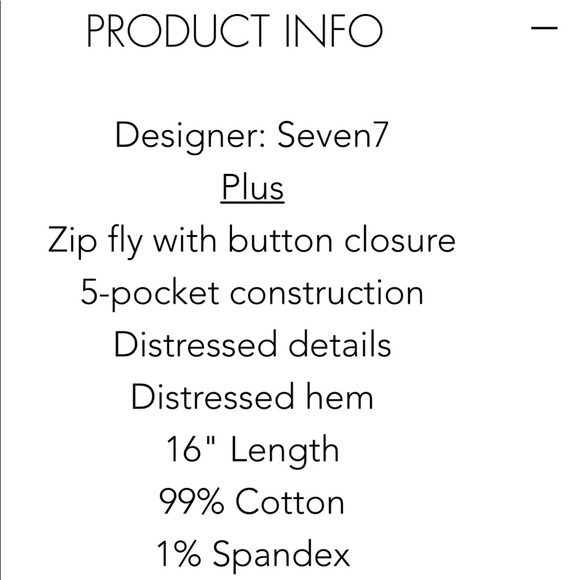 Brand new seven7 denim skirt - Picture 4 of 6